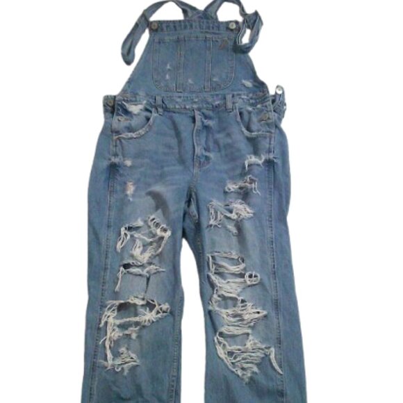 American Eagle 90s Boyfriend Overalls Coveralls Size M - Picture 4 of 8